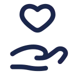 Hand Heart SVG Icon